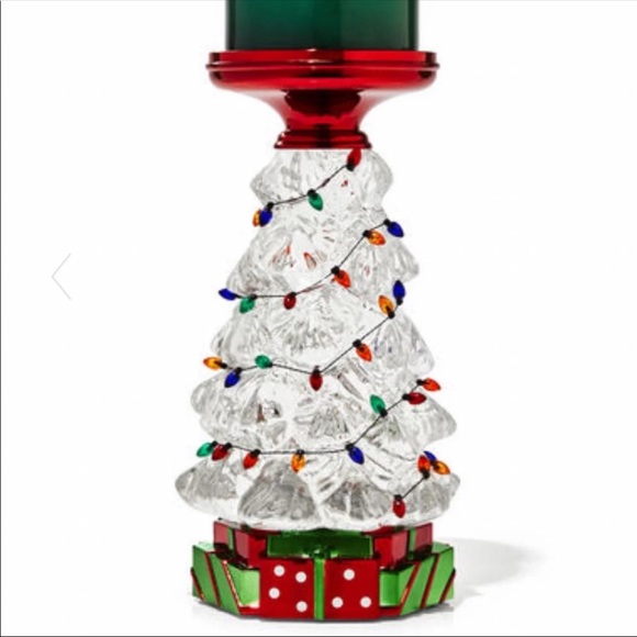 CHRISTMAS TREE WATER GLOBE PEDESTAL
3-Wick Candle Holder - Picture 13 of 14